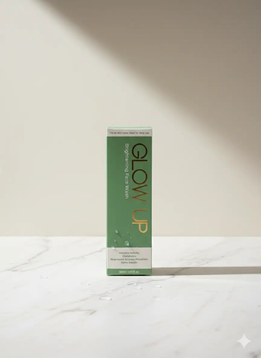 "Glow Up Brightening Face Wash – Cleanse. HBF PHARMA"