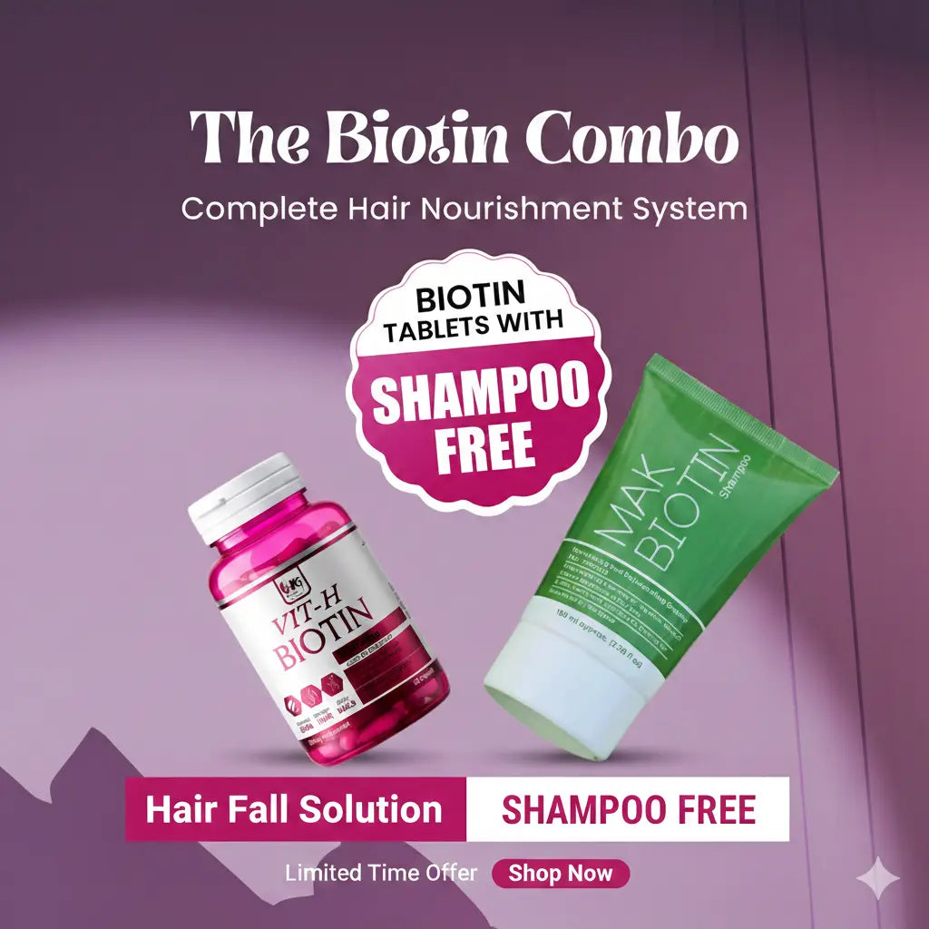 "Biotin Hair Strengthening Duo (Get Free Shampoo) HBF PHARMA"