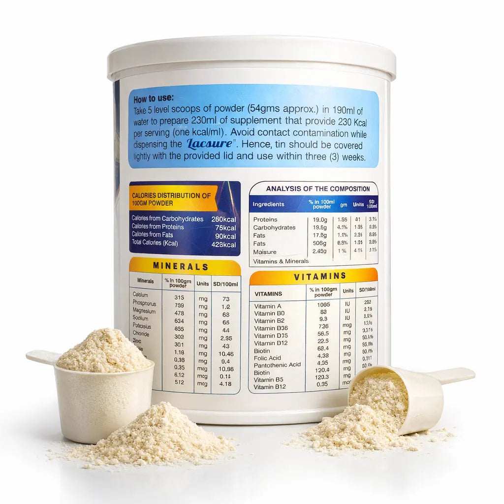"Lacsure Complete & Balanced Adult Nutrition HBF PHARMA"