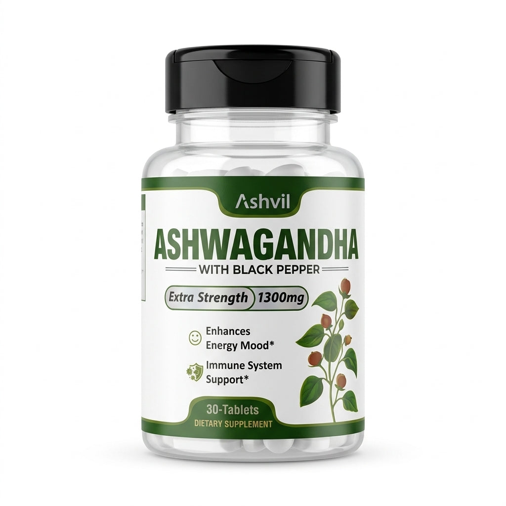 "ASHVIL Ashwagandha + Black paper HBF PHARMA"