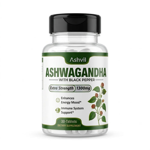 "ASHVIL Ashwagandha + Black paper HBF PHARMA"