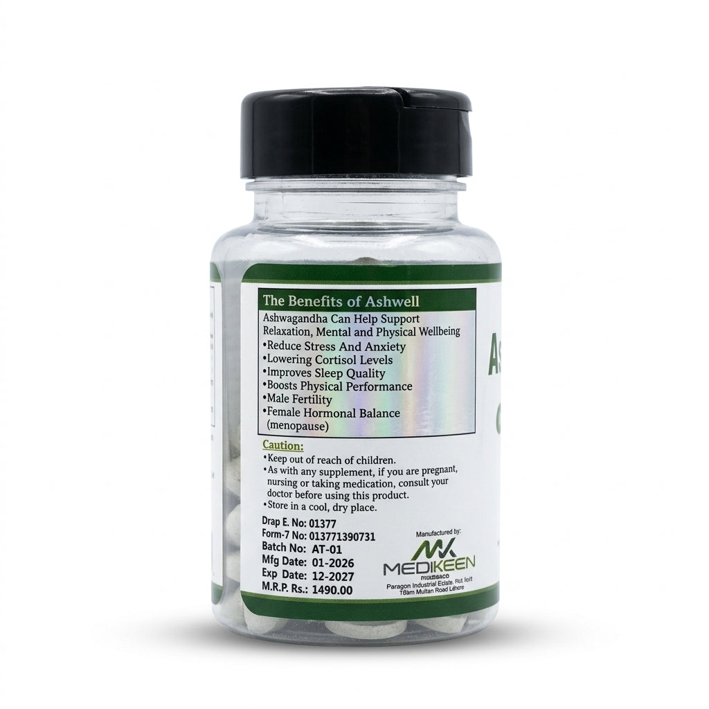 "ASHVIL Ashwagandha + Black paper HBF PHARMA"