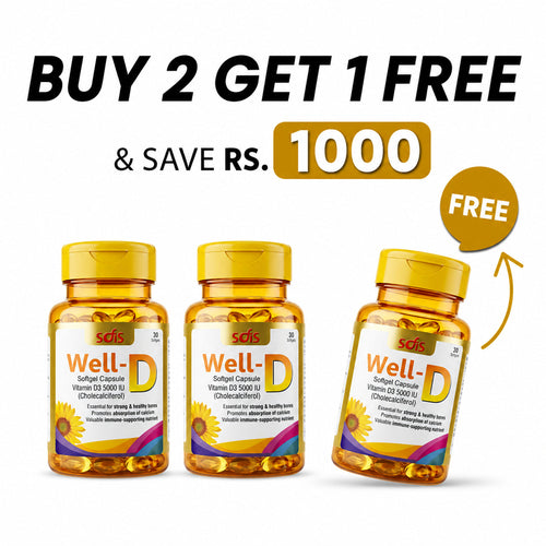 "2 Well-D + 1 Free Well-D Offer HBF PHARMA"