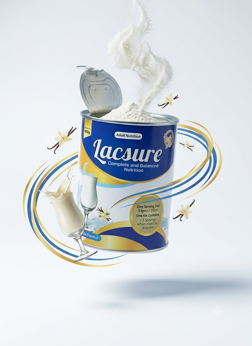 Lacsure Nutritional Milk Powder - Vanilla 400g